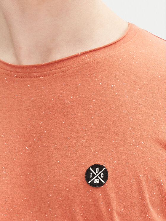 INDICODE INDICODE T-Shirt Carlsin 41-121 Oranžová Regular Fit