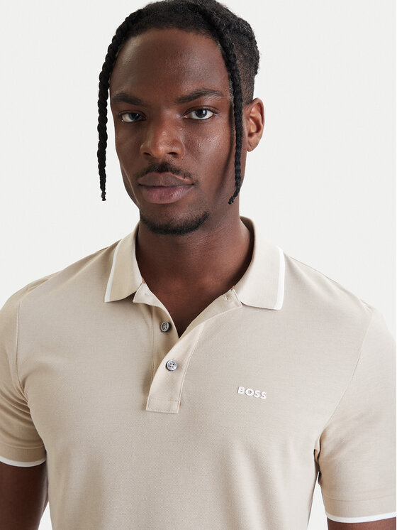 BOSS BOSS Tricou polo Parlay 190 50494697 Bej Regular Fit