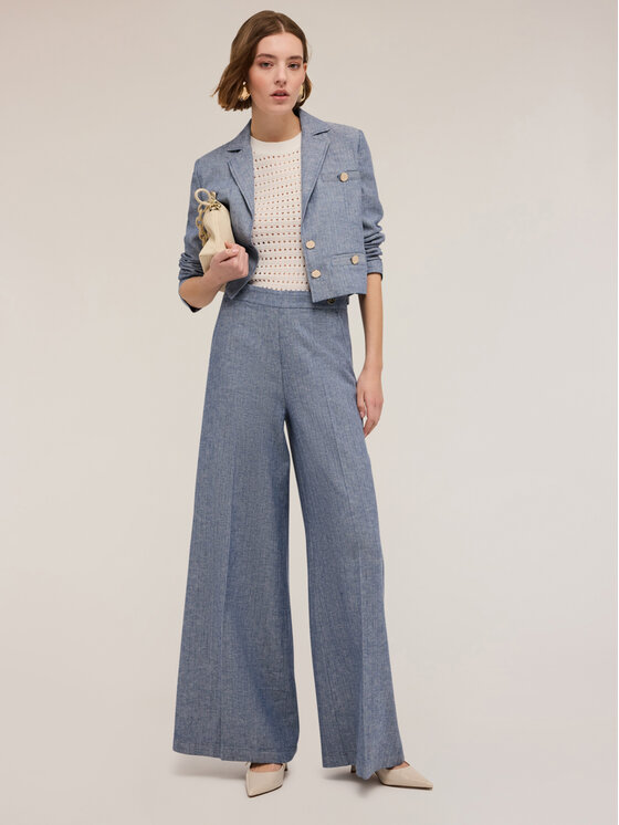 Motivi Motivi Giacca outdoor Q707Q000917N024 Turchese Regular Fit