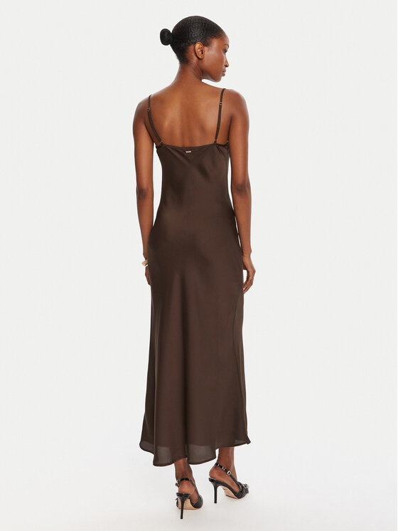 Guess Guess Rochie de zi W5GK85 WH9C2 Maro Regular Fit
