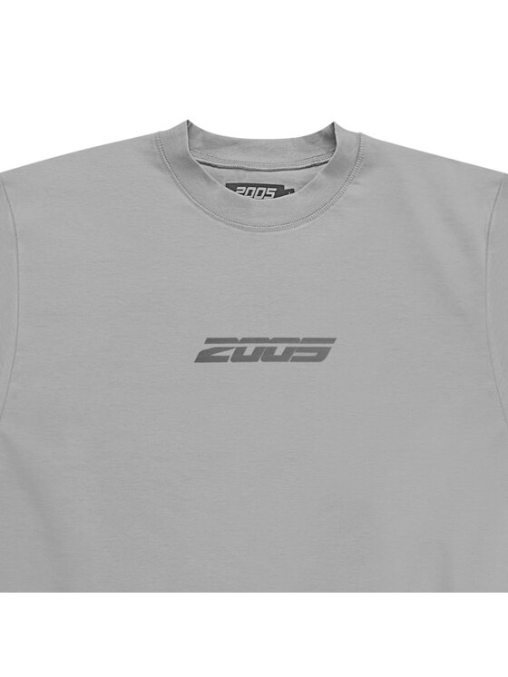 2005 2005 T-Shirt Core Szary Oversize