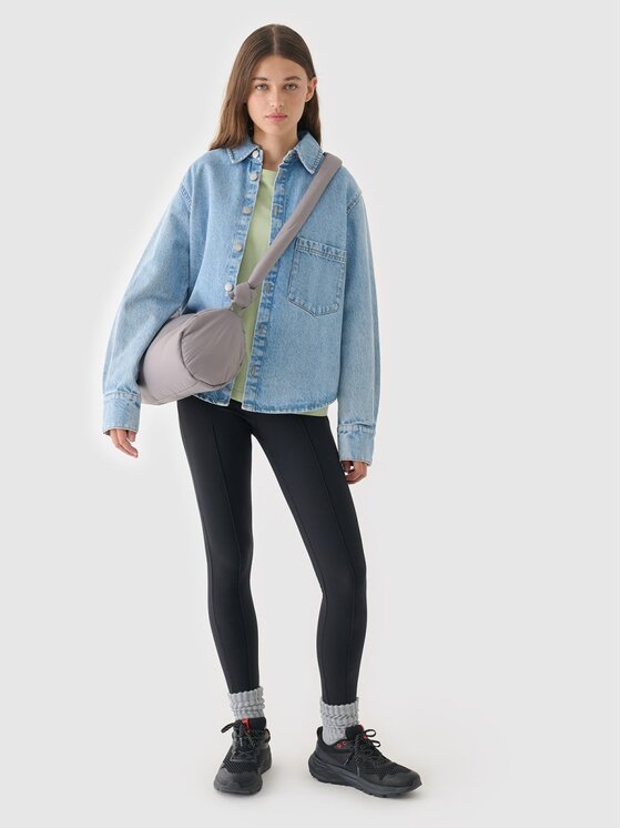 4F 4F T-shirt 4FRAW24TTSHF2583-43S Verde Oversize