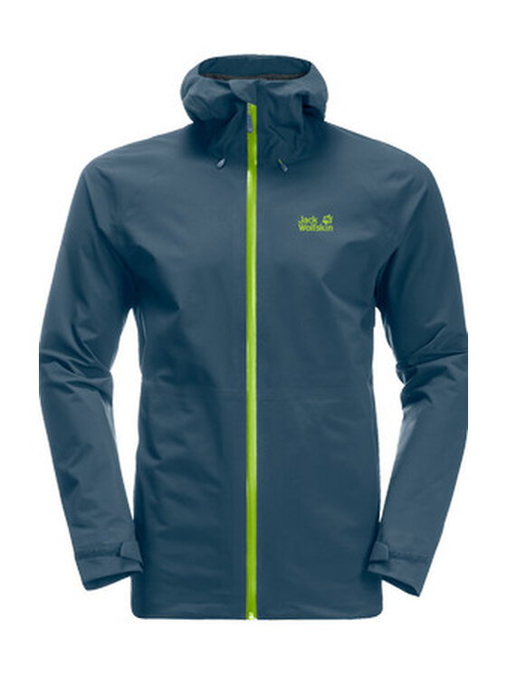 Jack Wolfskin Jack Wolfskin Kurtka przeciwdeszczowa 1115131_1274 Granatowy Regular Fit