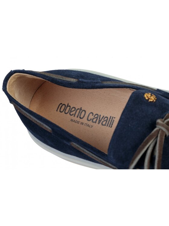Roberto Cavalli Roberto Cavalli Mokasíny QRS008 PZA95 Tmavomodrá