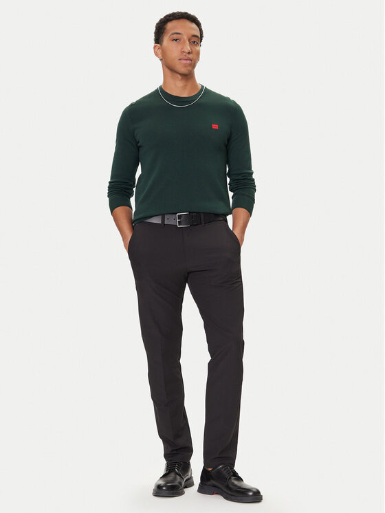 HUGO HUGO Pulover San Cassius-C1 50475083 Verde Regular Fit