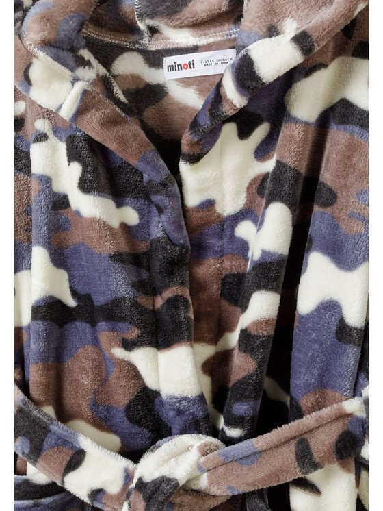 minoti minoti Szlafrok 19pj46 Czarny Regular Fit