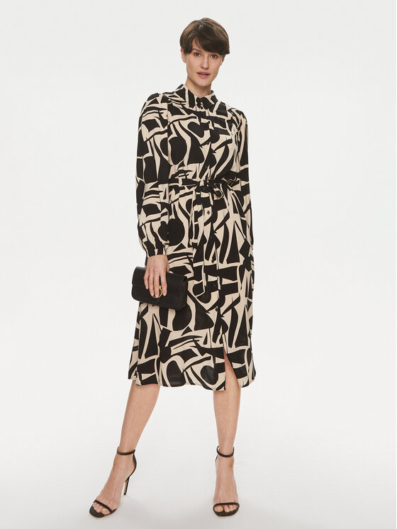 ONLY ONLY Рокля тип риза Halia 15315986 Черен Regular Fit