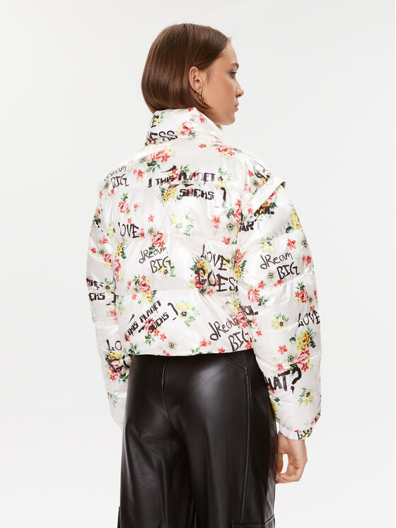 Guess Guess Μπουφάν μεταβατικό Roses W3BL45 WF120 Έγχρωμο Relaxed Fit