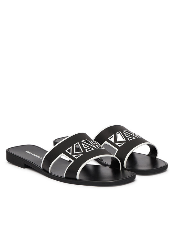 KARL LAGERFELD KARL LAGERFELD Klapki Skoot III KL80406C Czarny