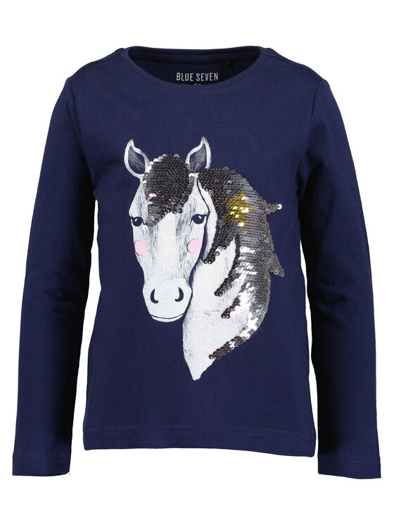 Blue Seven Blue Seven Bluza 750738 X Mornarsko modra Regular Fit