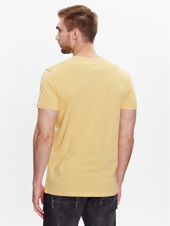 T-shirt 12221007 Giallo Regular Fit