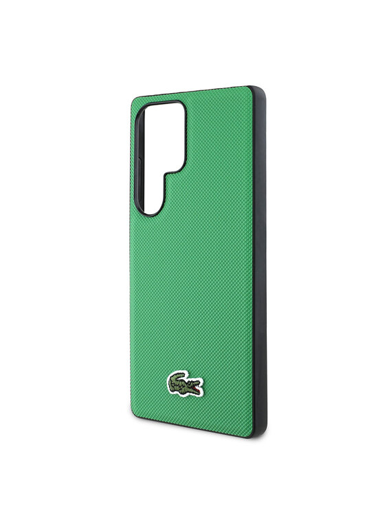 Lacoste Lacoste Etui na telefon Iconic Petit Pique Woven Logo CBDY Strap MagSafe Zielony