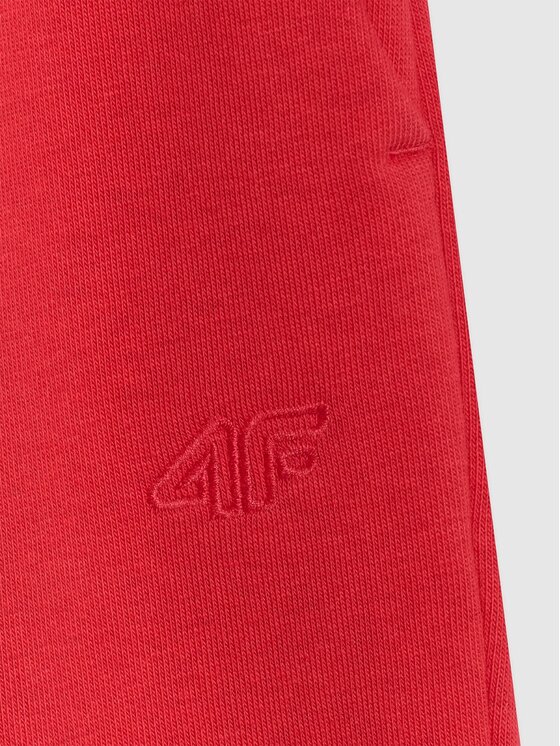 4F 4F Pantaloni da tuta 4FJRAW25TTROM1634-62S Rosso Regular Fit