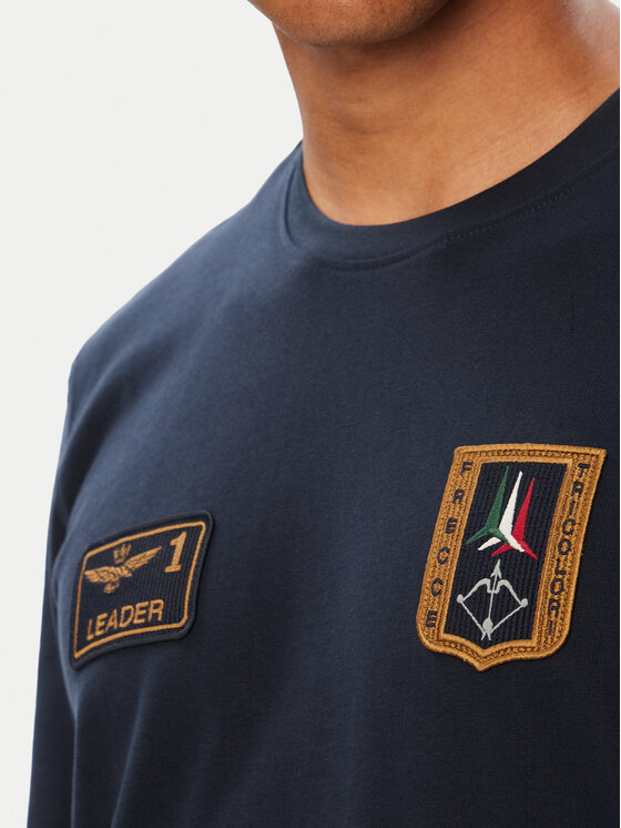 Aeronautica Militare Aeronautica Militare Longsleeve 262TS2568UJ00703 Blu scuro Regular Fit