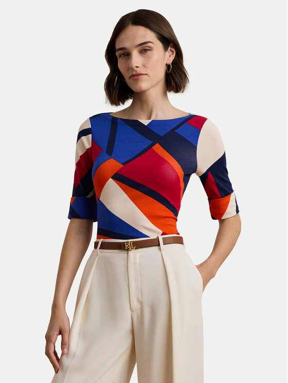 LAUREN RALPH LAUREN Blúzka 200957666001 Farebná Slim Fit