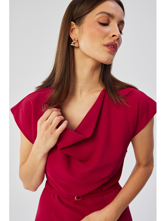 Stylove Stylove Večerní šaty S362 Červená Comfortable Fit