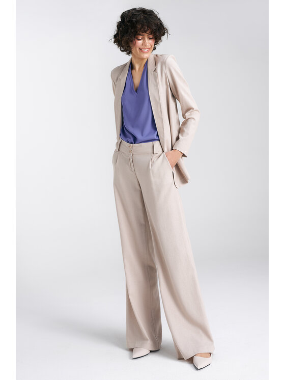 NIFE NIFE Halenka B161 Fialová Regular Fit