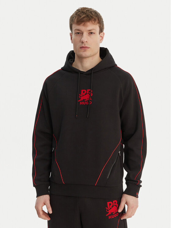 HUGO Bluză Dofrentis_RB 50559711 Negru Relaxed Fit