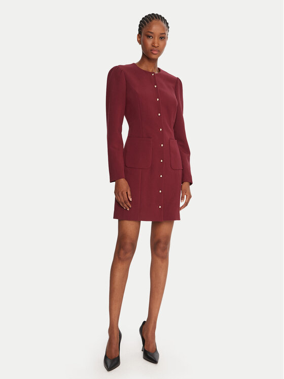 French Connection French Connection Kokteiļkleita 71ZEU Bordo Regular Fit