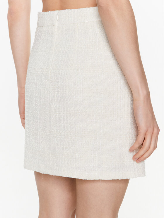 Marella Marella Trapezno krilo Garbata 31060428 Bela Regular Fit