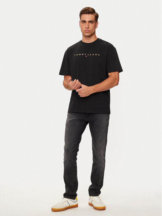 Tommy Jeans Tommy Jeans Marškinėliai DM0DM19694 Juoda Regular Fit