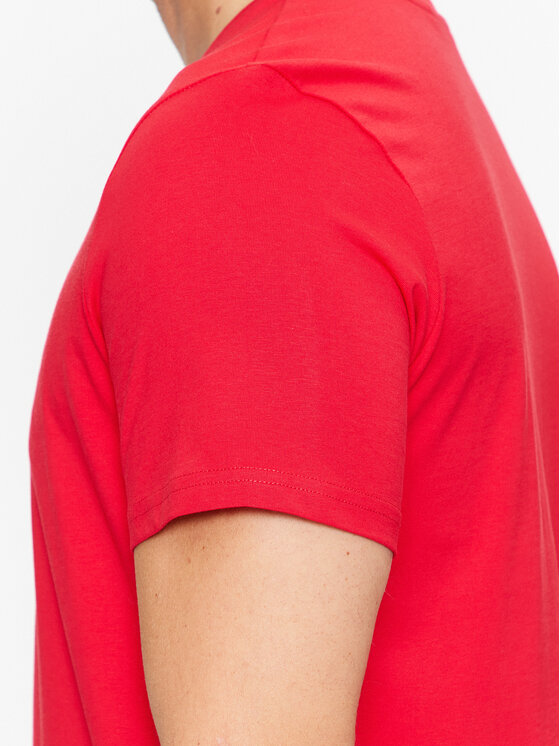 4F 4F T-särk 4FAW23TTSHM0878 Punane Regular Fit