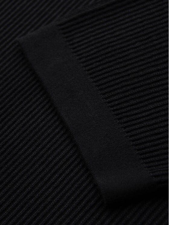 Ombre Ombre T-Shirt OM-TSCT-0254 Czarny Slim Fit