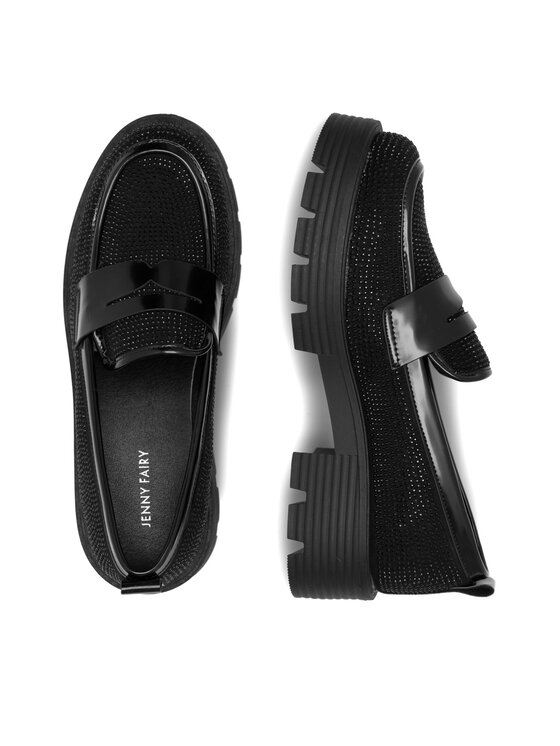 Jenny Fairy Jenny Fairy Chunky loafers Bling WS6119-15 Nero
