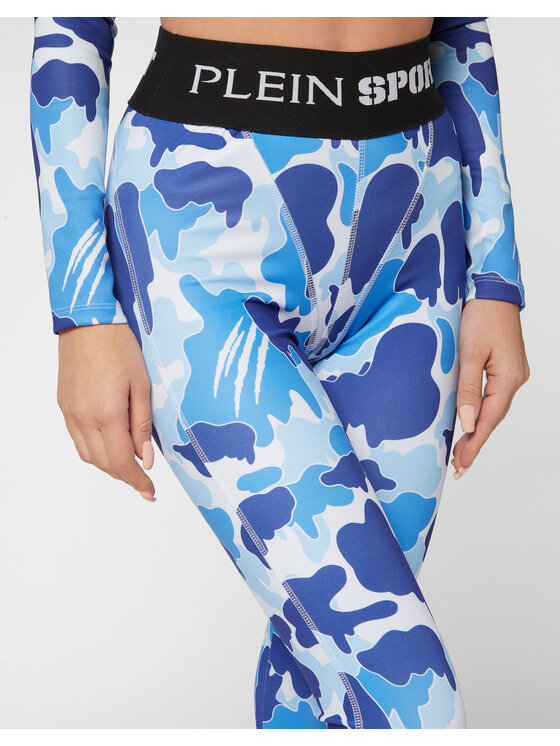 Plein Sport Plein Sport Legginsy 12983 Błękitny Active Fit
