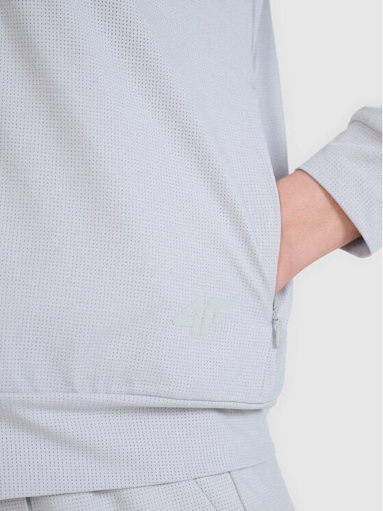 4F 4F Bluza MULTI ACTIVE Szary jasny Regular Fit