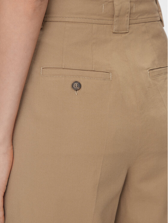 Weekend Max Mara Weekend Max Mara Pantaloni din material Pino 2415131121 Bej Wide Leg