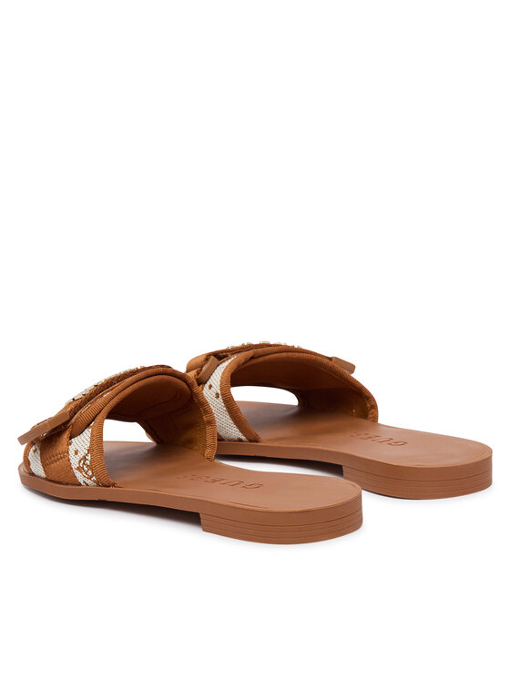 Guess Guess Šľapky FLJEL5 FAB03 Hnedá