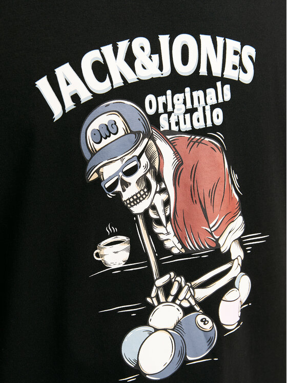 Jack&Jones Jack&Jones Tričko Eight Skull 12264841 Čierna Standard Fit