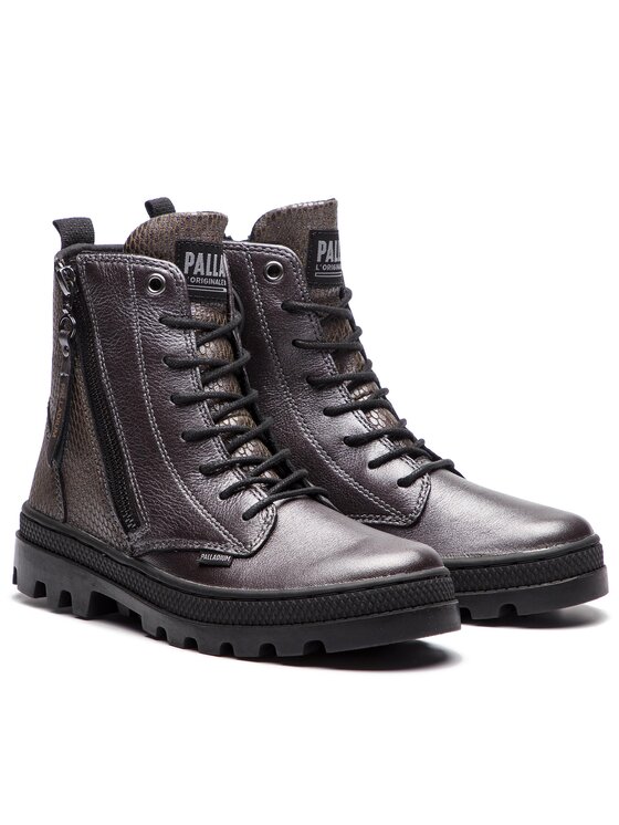 Palladium Palladium Pohodni čevlji Pallabosse Hi Zip 95941-020-M Siva