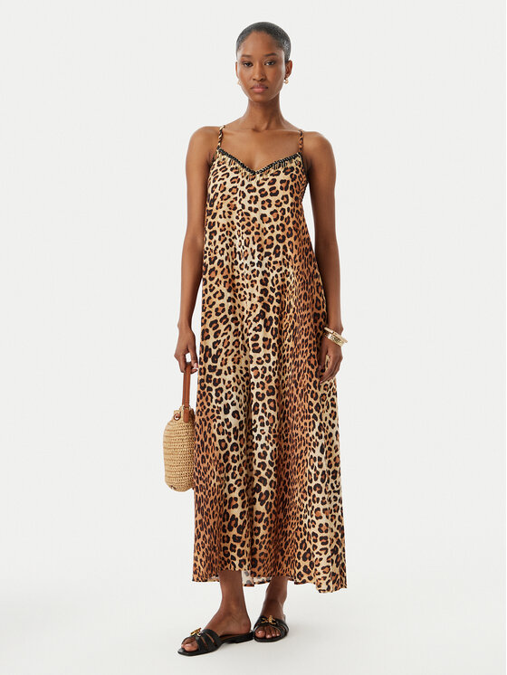 LOLA CASADEMUNT LOLA CASADEMUNT Nyári ruha LS2616004 Bézs Relaxed Fit