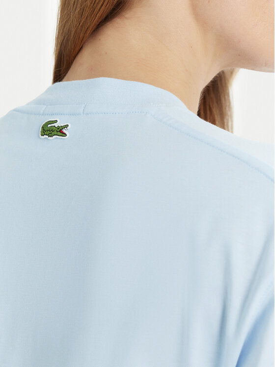 Lacoste Lacoste T-shirt TH2733 Svijetloplava Regular Fit