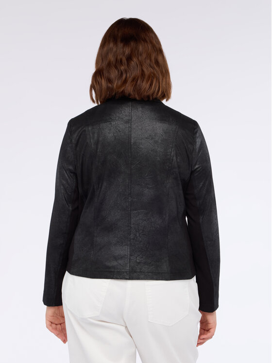 Fiorella Rubino Fiorella Rubino Giacca in similpelle R300T001263N033 Nero Regular Fit