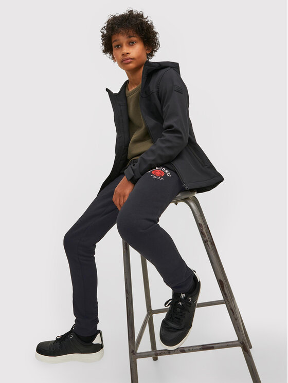 Jack&Jones Junior Jack&Jones Junior Jogginghose Logo 12213086 Schwarz Regular Fit