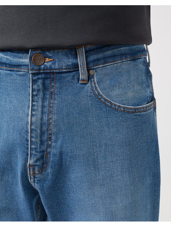 Wrangler Wrangler Spodnie materiałowe FRONTIER Niebieski Loose Fit