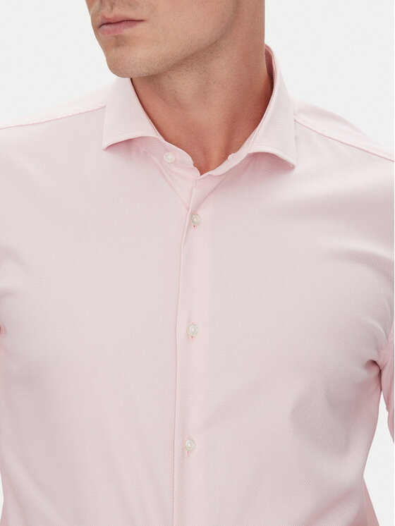 BOSS BOSS Koszula 50538962 Różowy Slim Fit