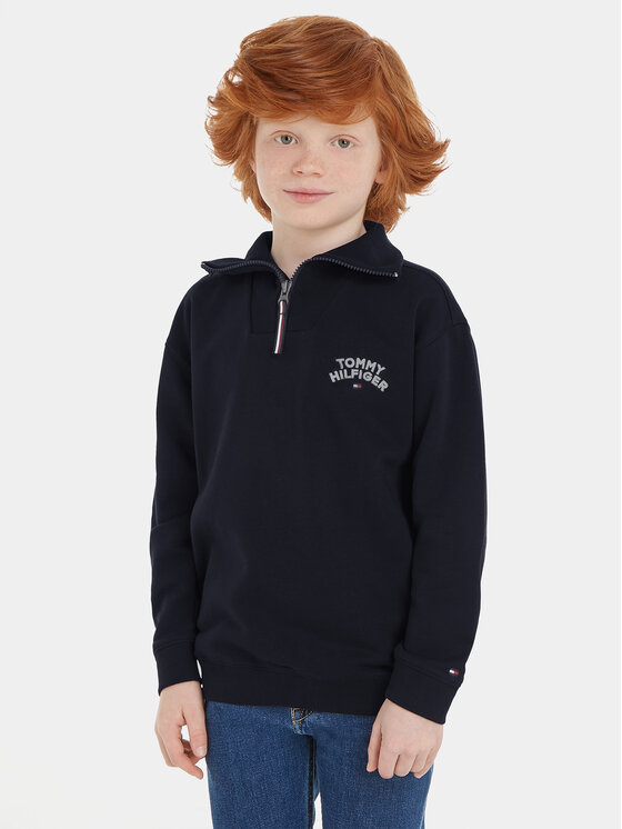 Tommy Hilfiger Bluză KB0KB08491 S Bleumarin Regular Fit