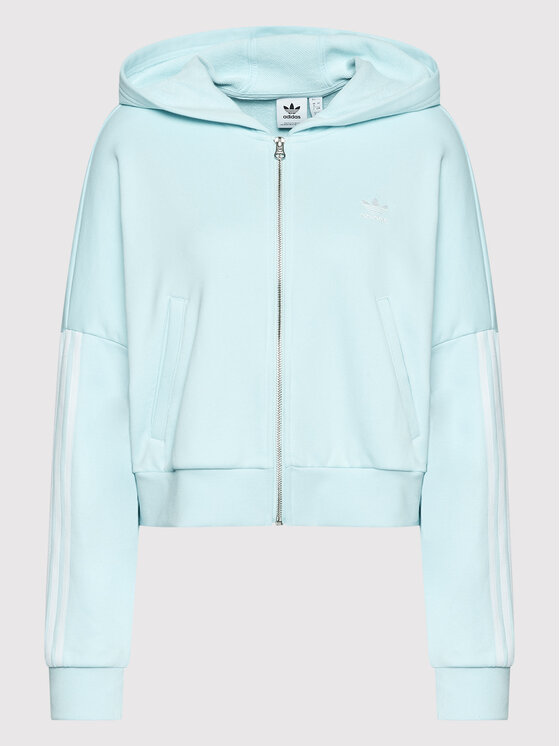 adidas Felpa adicolor HM2131 Celeste Loose Fit Modivo