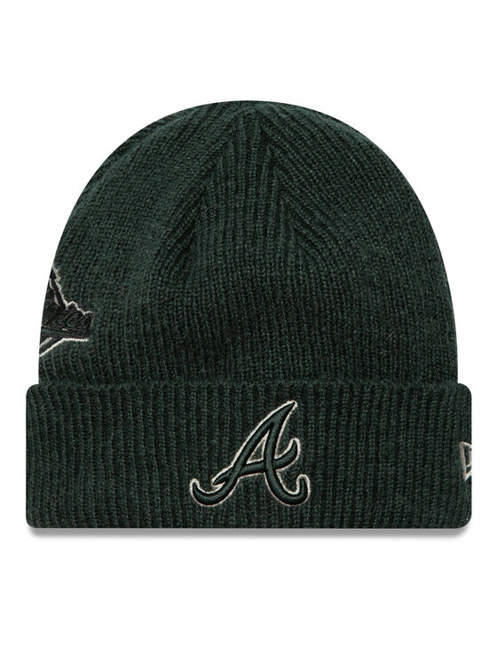 Czapka New Era, Zielona, Atlanta Braves World Series Patch Cuff Knit Beanie 60580730