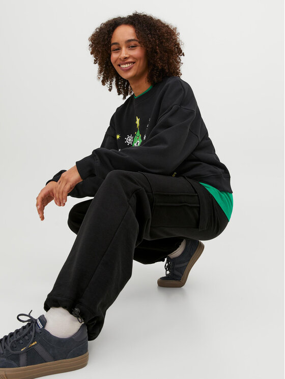 JJXX JJXX Hlače Sofia 12245779 Crna Relaxed Fit