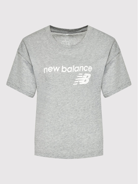 New Balance New Balance T-shirt Stacked WT03805 Siva Relaxed Fit