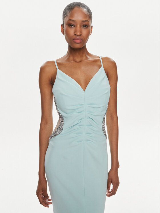 Rinascimento Rinascimento Abendkleid CFC0117706003 Grün Slim Fit