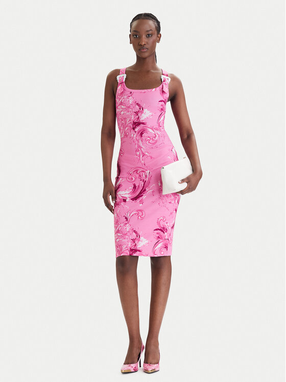 Versace Jeans Couture Versace Jeans Couture Rochie de zi 80HAO943 JS550 Roz Slim Fit