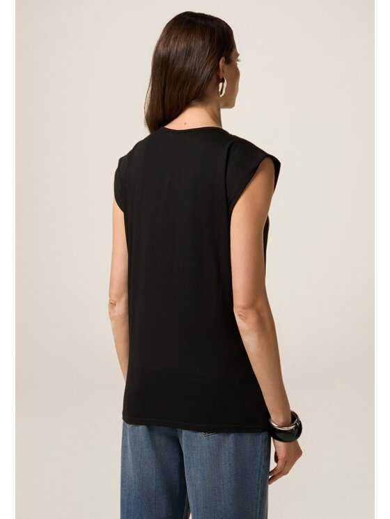 Oltre Oltre T-Shirt G092J004325N033 Czarny Regular Fit