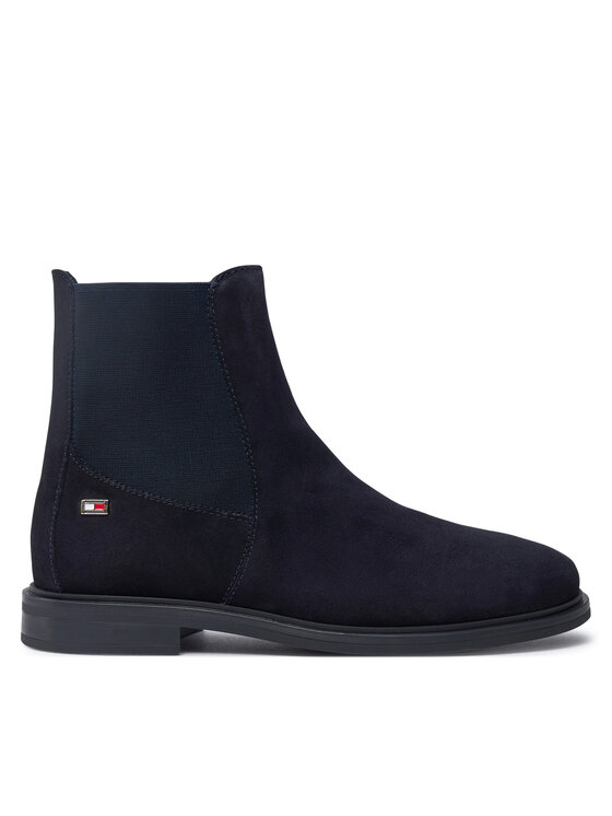 Tommy Hilfiger Tommy Hilfiger Μποτάκια με λάστιχο FW0FW08176 Σκούρο μπλε