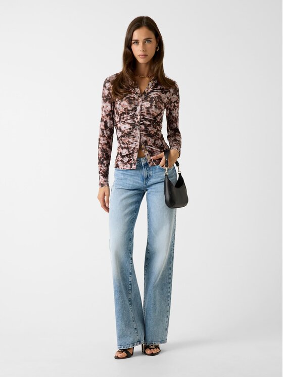 Guess Guess Bluzka 142215 Kolorowy Classic Fit